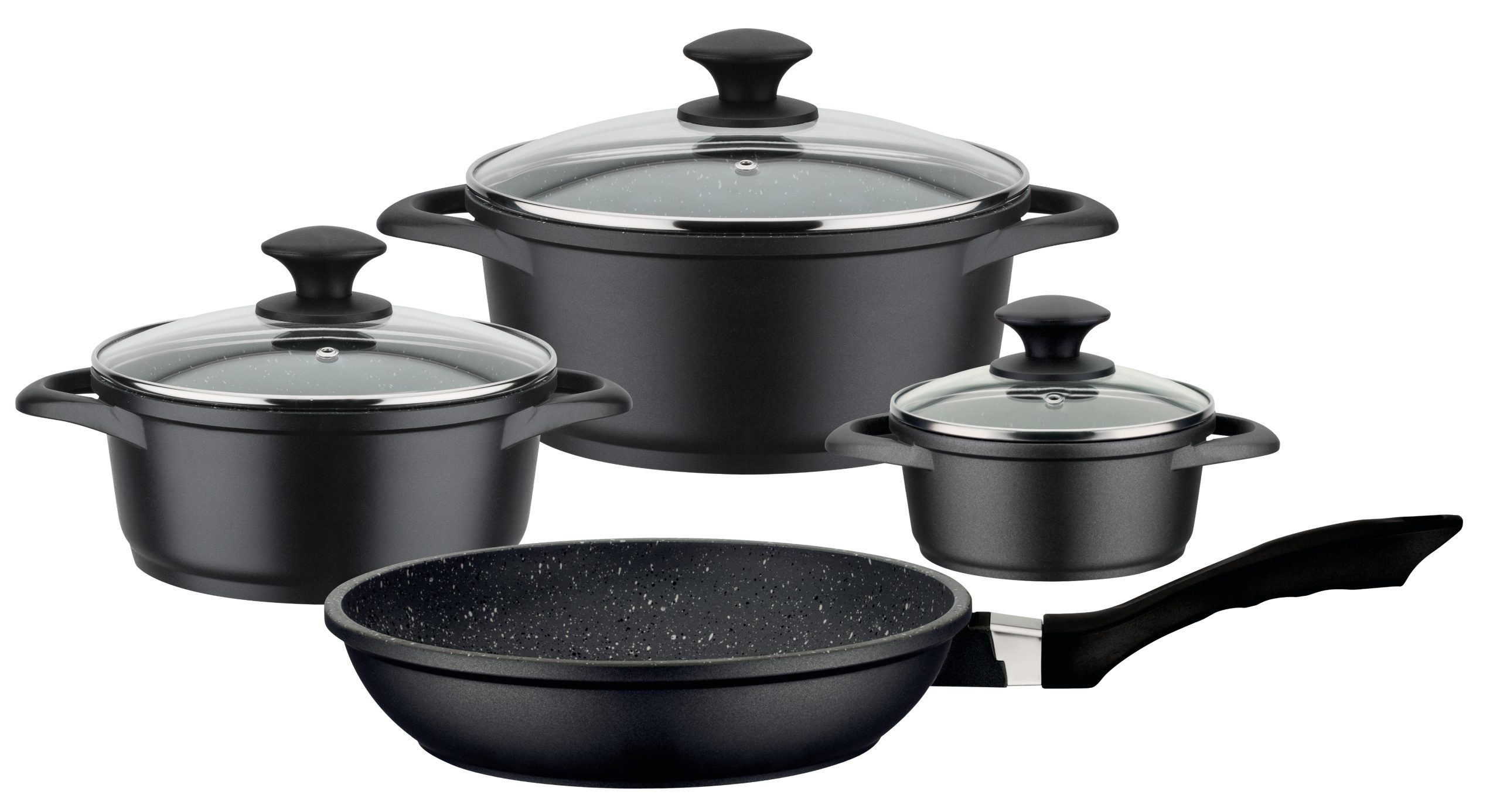 Kochtopf-Set Gourmet Granit 7-tlg.