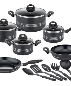 Kochtopf-Set Milano Nero 15-tlg.