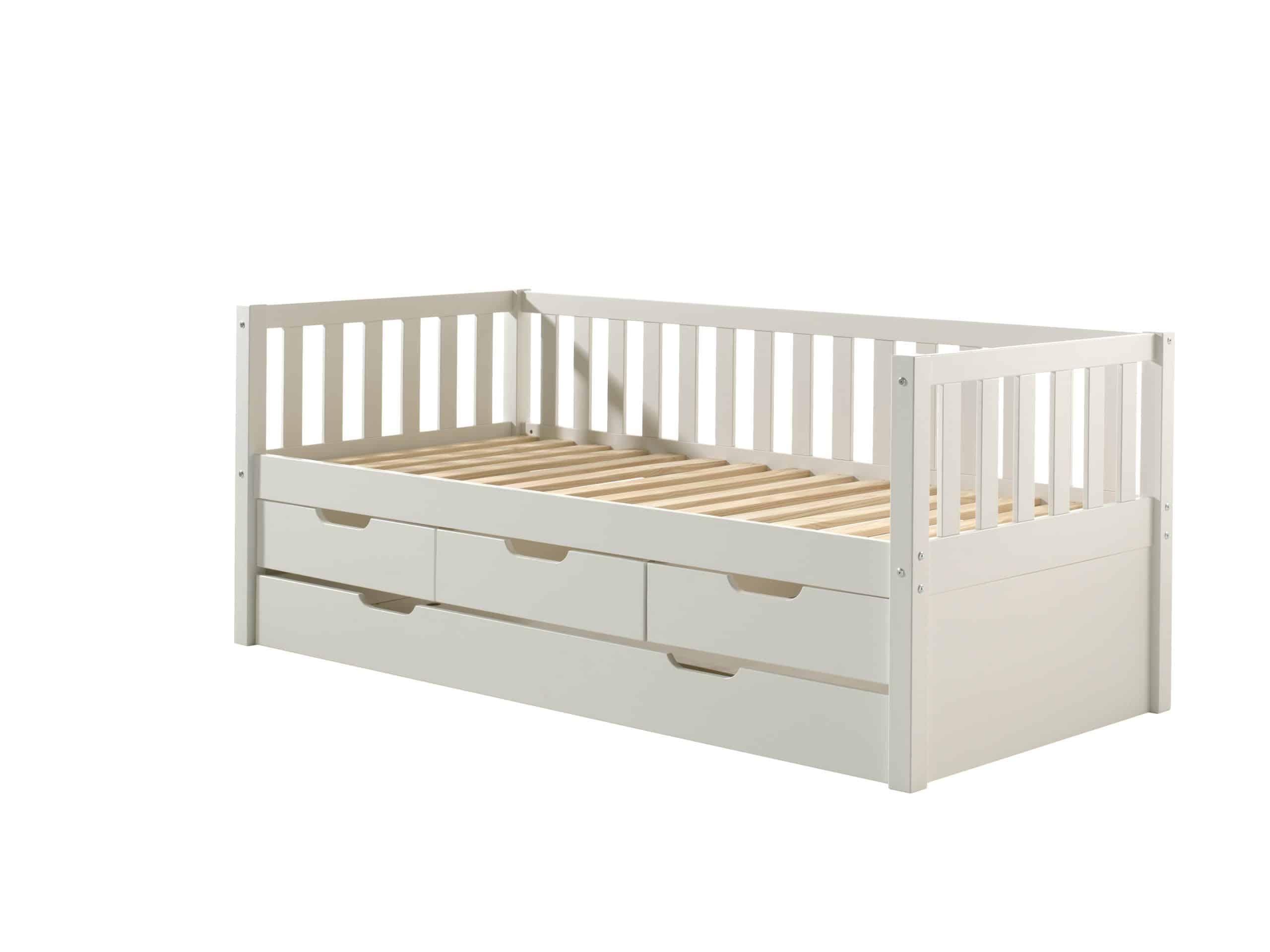 Kojen Bett Fritz mit Sprossenumrandung