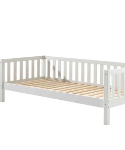 Kojen Bett Fritz mit Sprossenumrandung u. Rolllattenrost