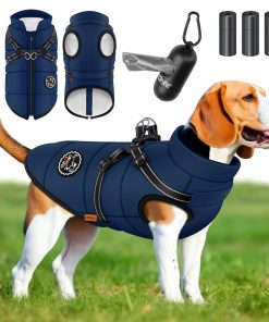 LOVPET® Hundejacke Hundemantel mit Geschirr