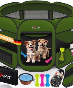 LOVPET® Welpenlaufstall Tierlaufstall Faltbar für Kleintiere Hunde