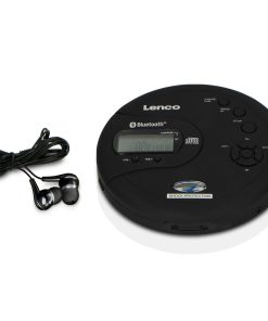 Lenco CD-300BK - Tragbarer Bluetooth CD-MP3-Player mit Stoßschutz