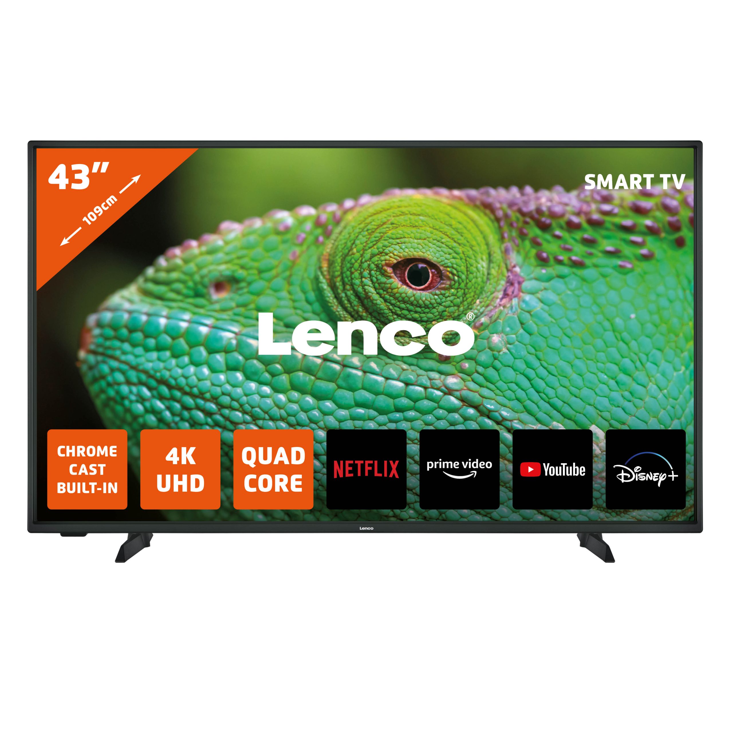 Lenco LED-4353BK - 43-Zoll 4K Android-Smart-TV