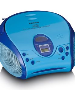 Lenco SCD-24BU kids - Tragbares FM-Radio mit CD-Player - Kopfhöreranschluß - Blau