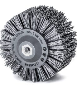 Lessmann Rundbürste gestanzt 140 mm Schleifborsten mit Siliziumcarbidkorn