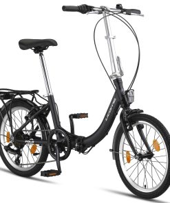 Licorne Bike Fold Premium Klapprad Stil:V-Bremse;Farbe:Schwarz/Anthrazit