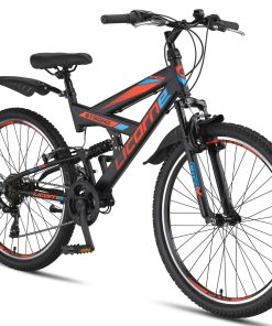 Licorne Bike Strong V Premium Mountainbike in 24 und 26 Zoll - Fahrrad für Jungen