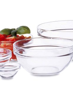 Luminarc Schüssel 9 cm 6-er Set EMPILABLE Transparent