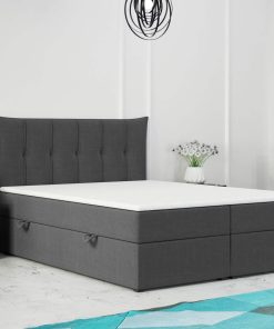 M-Punkt GmbH  Boxspringbett PADUA mit Bettkasten 180 x 200 cm Anthrazit - versch. Ausführungen