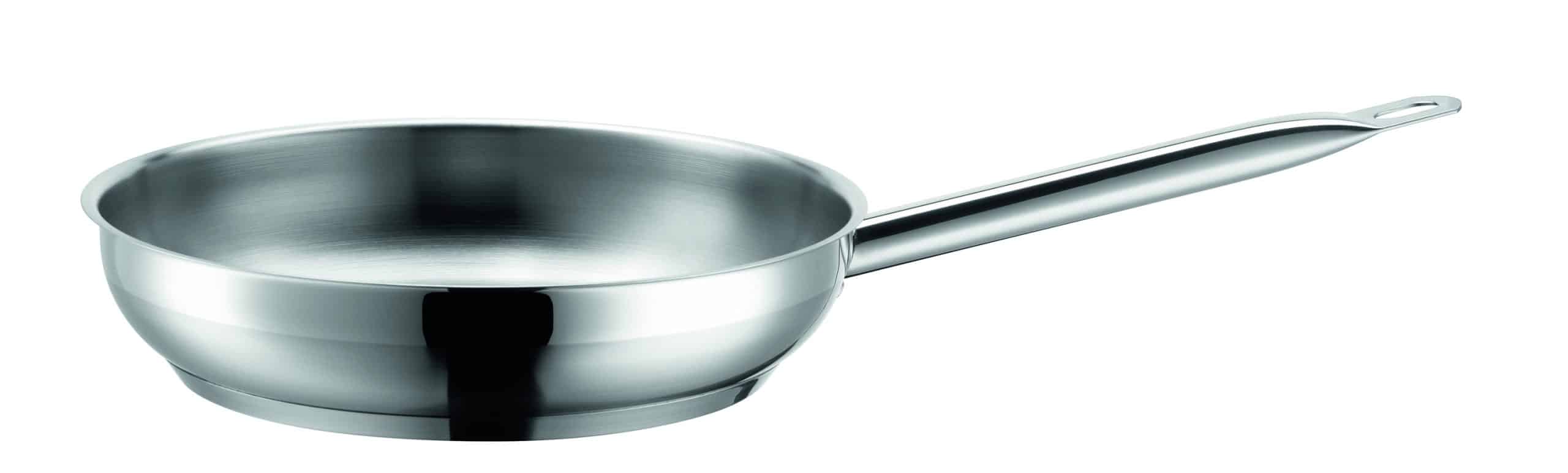 Mäser Bratpfanne Edelstahl PROFESSIONAL I Silberfarben