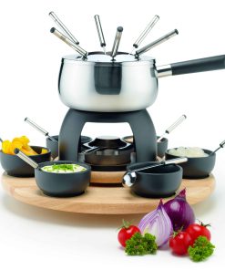 Mäser Fondueset Schwarz / Braun