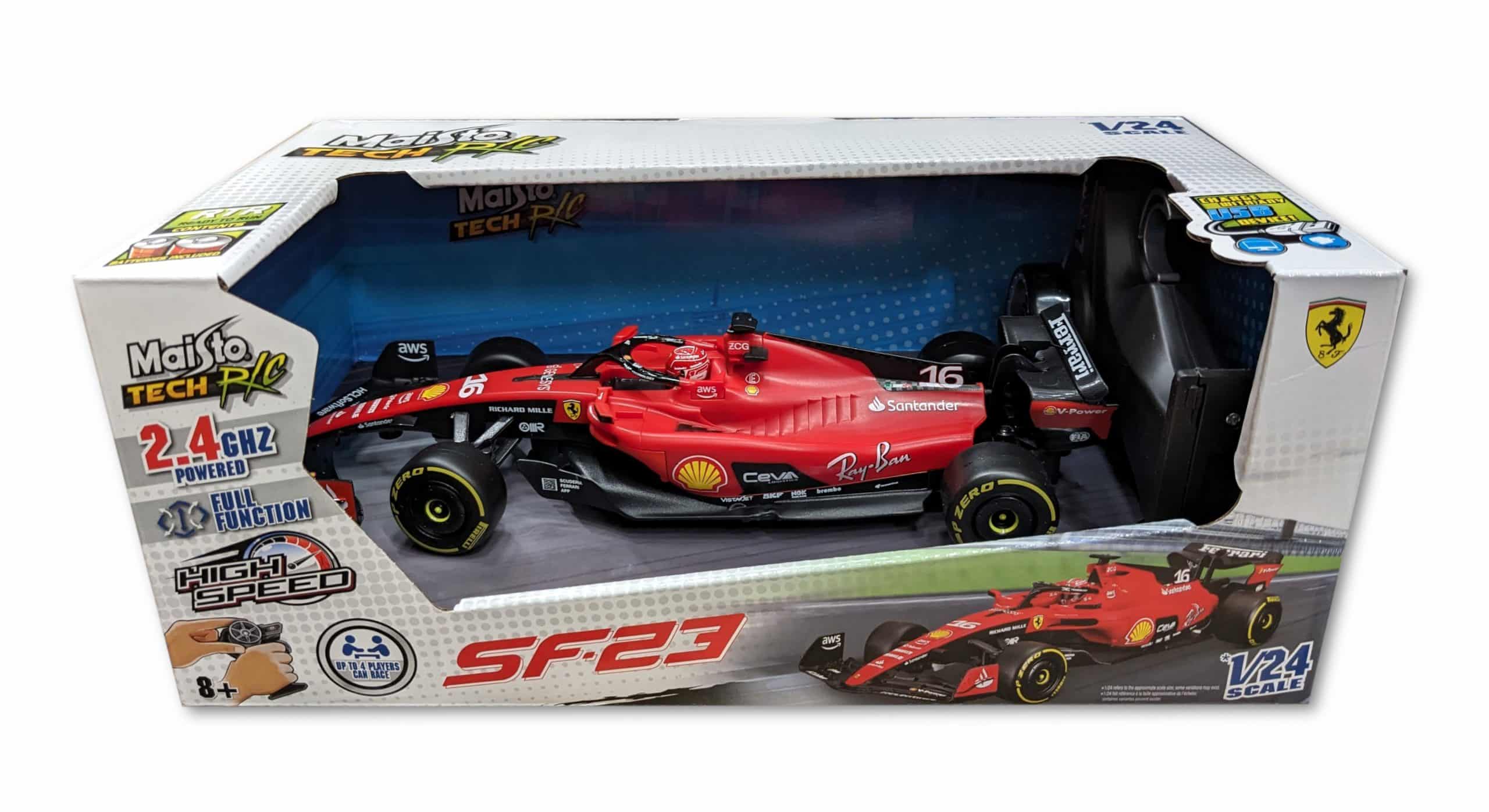 Maisto Tech 82357 - Ferngesteuertes Auto - F1 Ferrari SF-23 (Maßstab 1:24) Formel 1 Auto Leclerc