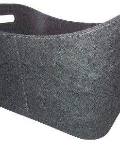 Metrox Holz- und Allzweckkorb mit grauem Filzbezug 99157