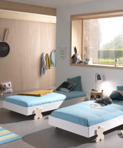 Modulo Art. Set best. aus 2 Einzelbetten/Stapelbetten je 90 x 200 cm Liegefläche