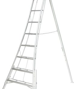 Niwaki Aluminium 3-Holm-Gartenleiter silber - versch. Ausführungen