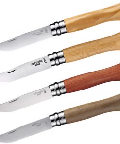 OPINEL Klappmesser No 6 Taschenmesser Messer Eiche Olive Walnuss Padouk Holz Farbe: Eiche