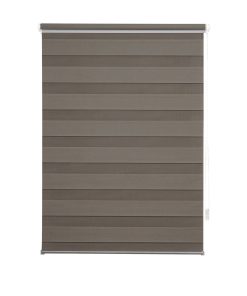 Ondeco Doppelrollo Just Klemmfix  Seitenzugrollo Blickdicht Klemmfix Farbe: Braun