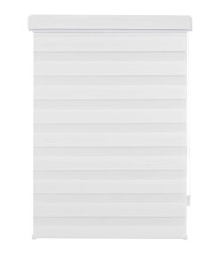 Ondeco Doppelrollo Kassetten Duo Rollo Seitenzugrollo mit Klemmträger inklusive Montagematerial Farbe: Weiß