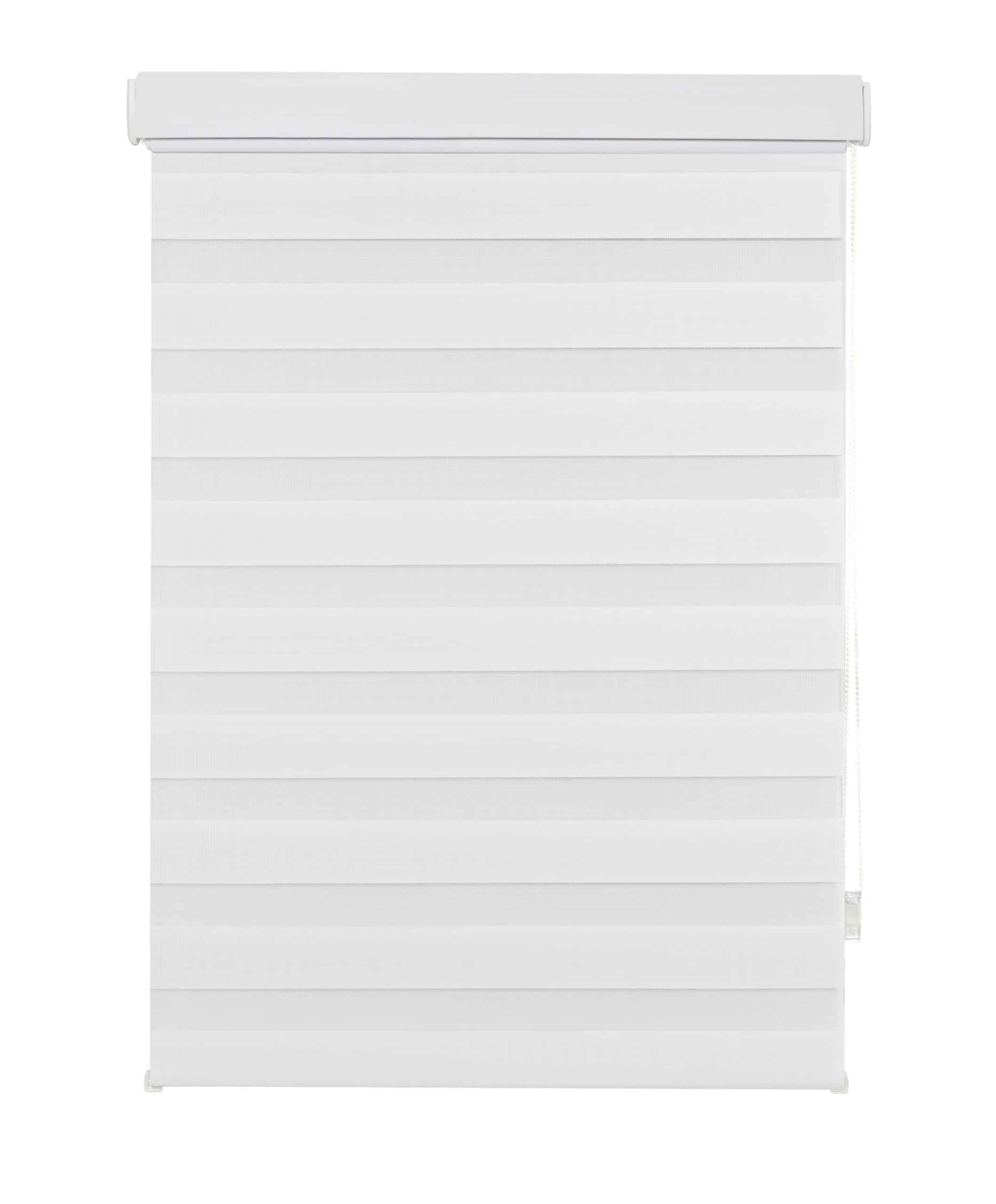 Ondeco Doppelrollo Kassetten Duo Rollo Seitenzugrollo mit Klemmträger inklusive Montagematerial Farbe: Weiß