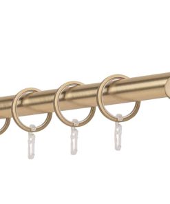 Ondeco Gardinenstange auf Maß Innenlauf 20mm Ball 1-lauf  Wandträger 6