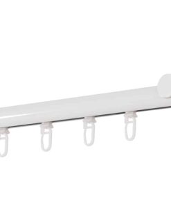 Ondeco Gardinenstange auf Maß Innenlauf 20mm Cap 1-lauf Wandträger 6