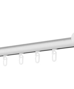 Ondeco Gardinenstange auf Maß Innenlauf 20mm Cap 1-lauf Wandträger 6