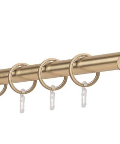 Ondeco Gardinenstange auf Maß Innenlauf 20mm Cap 1-lauf Wandträger 6