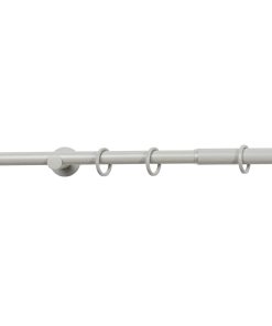 Ondeco Gardinenstange ausziehbar 1-lauf 16-19mm Trendy für Fenster mit Wandmontage Farbe: Cool Gray