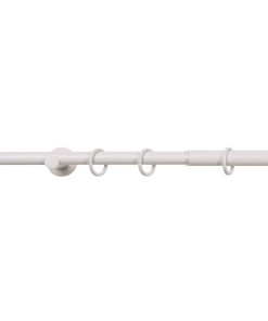 Ondeco Gardinenstange ausziehbar 1-lauf 16-19mm Trendy für Fenster mit Wandmontage Farbe: Warm Gray