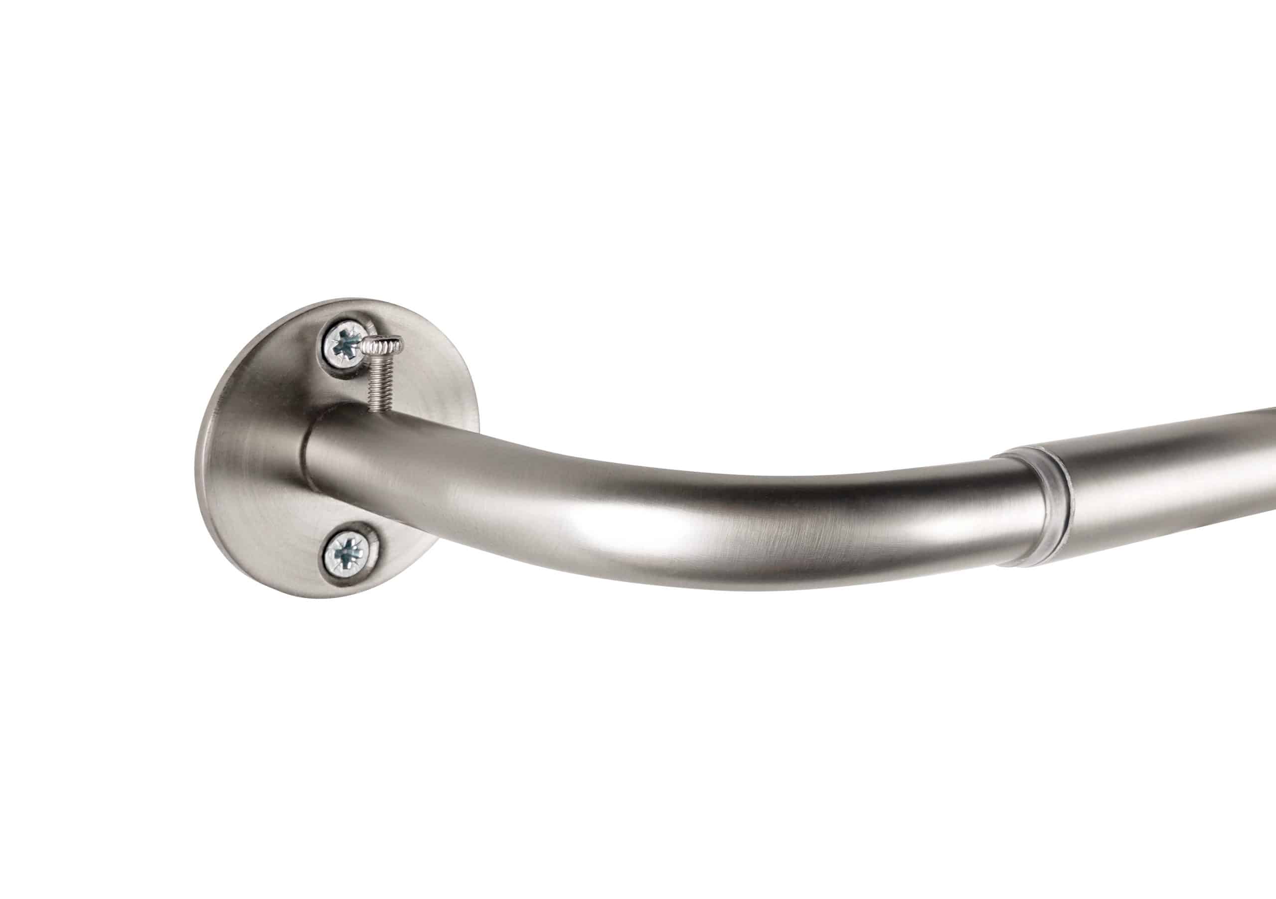 Ondeco Gardinenstange ausziehbar Raumabdunkelung Wandmontage Teleskopstange Day-Night Farbe: Edelstahl-Optik