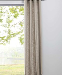 Ondeco Ösenschal Blickdicht Schals Gardinen Öse Ösengadine Vorhänge 1er Set Farbe: Beige