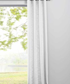 Ondeco Ösenschal Blickdicht Schals Gardinen Öse Ösengadine Vorhänge 1er Set Farbe: Weiß