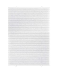 Ondeco Plissee Prompt ohne Bohren Basic mit Klemmträger Sonnenschutz Lichtschutz Klemmfix Farbe: Weiß