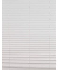 Ondeco Plissee weiß  verdunkelnd weiß mit Klemmträger Sonnenschutz Lichtschutz Klemmfix Farbe: weiss