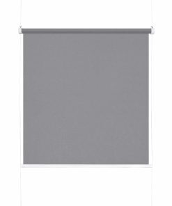 Ondeco Tageslicht Rollo ohne Bohren Klemmrollo Alternative Plissee Klemmfix Sichtschutz Sonnenschutz Farbe: Grau