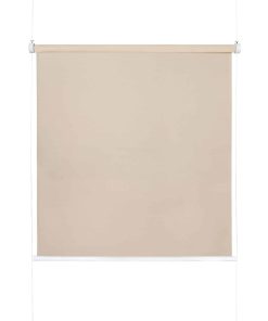 Ondeco Tageslicht Rollo ohne Bohren Klemmrollo Alternative Plissee Klemmfix Sichtschutz Sonnenschutz Farbe: Sand