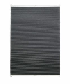 Ondeco Wabenplissee verspannt Klemmträger ohne Bohren Klemmfix  Blickdicht Sonnen-Schallschutz Farbe: Grau