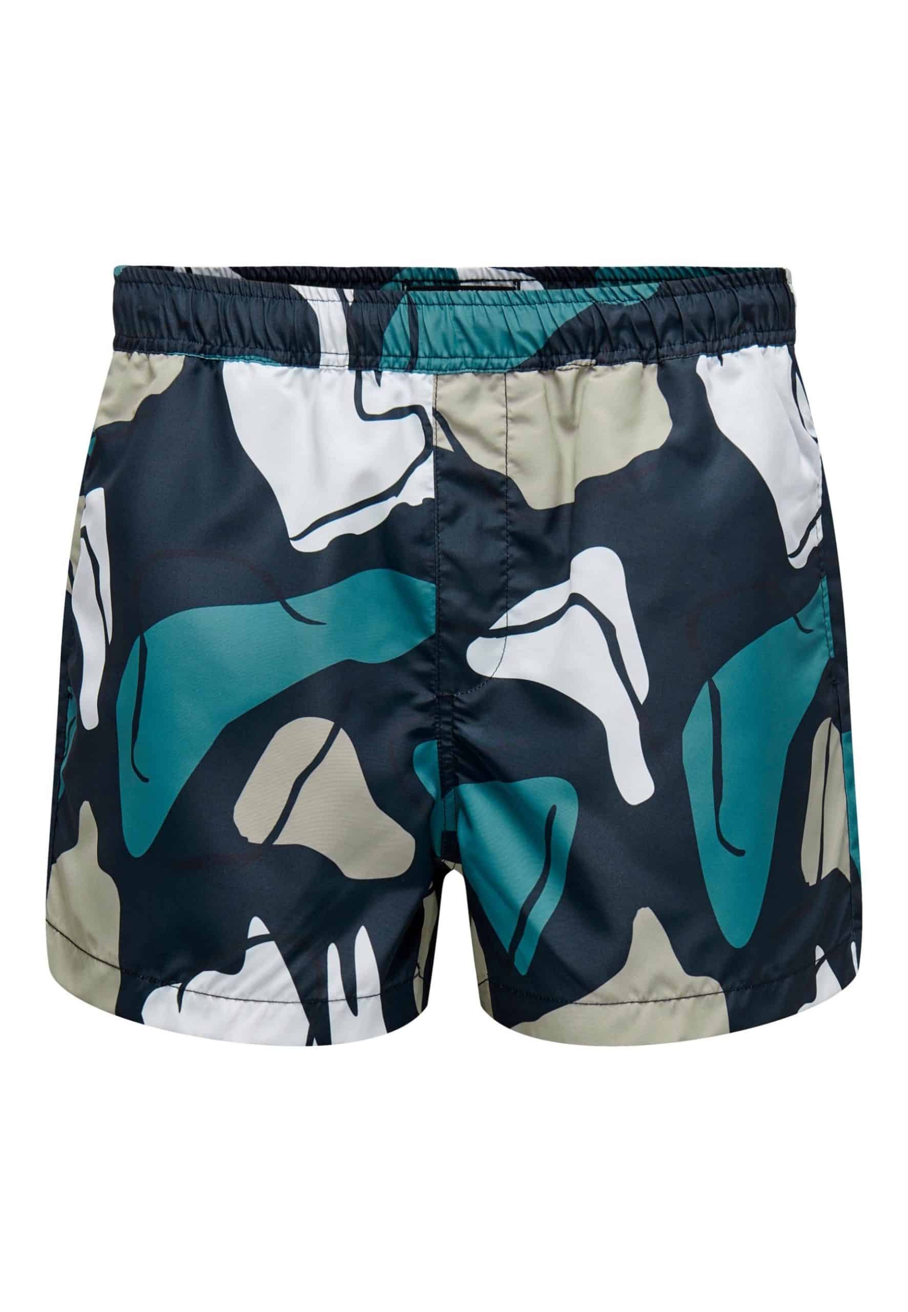 Only & Sons Badehose TODD Bade-Shorts mit elastischem Bund und seitlichen Eingrifftaschen