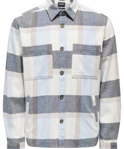 Only & Sons Hemd Langarmhemd QUIN mit Kentkragen und aufgesetzten Brusttaschen in lockerer Passform