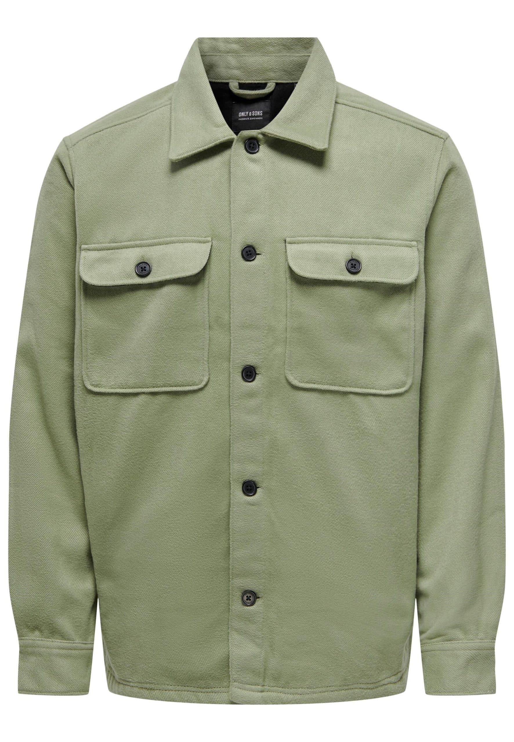Only & Sons Hemd Langarmhemd SASH mit Kentkragen und aufgesetzten Brusttaschen in lockerer Passform
