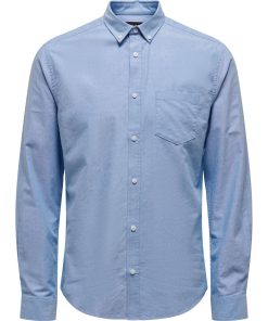 Only & Sons Hemd Salvaro Langarmhemd mit Brusttasche