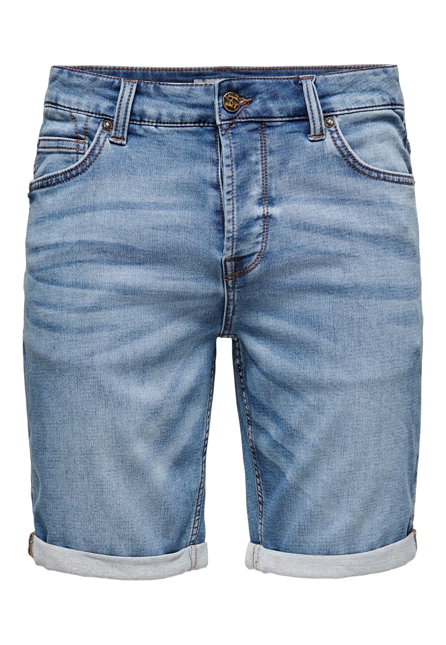 Only & Sons Jeans Shorts PLY JOG BLUE SHORTS PK 8584 DNM kurze Jeanshose