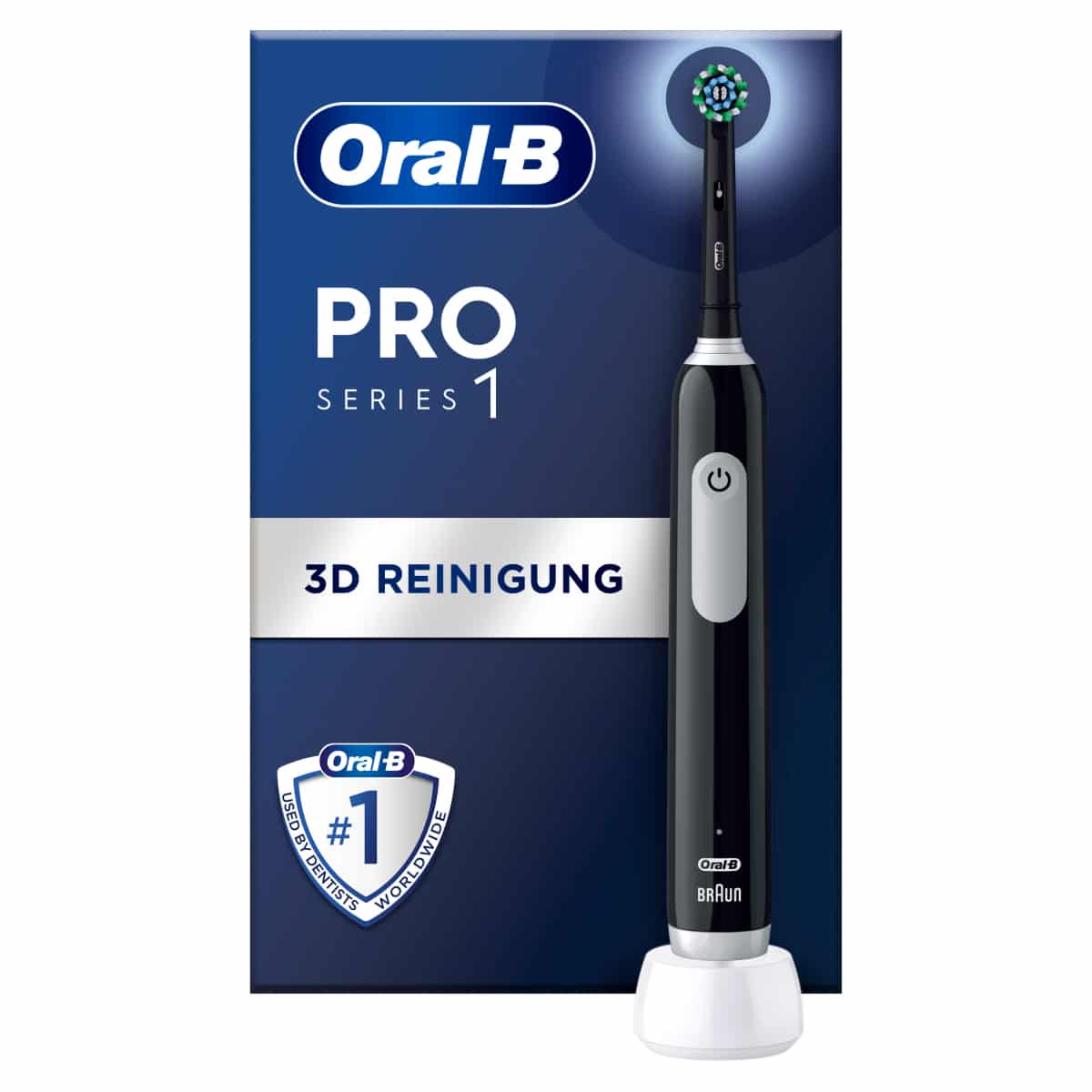 Oral-B Pro 1 Cross Action Black Elektrische Zahnbürste