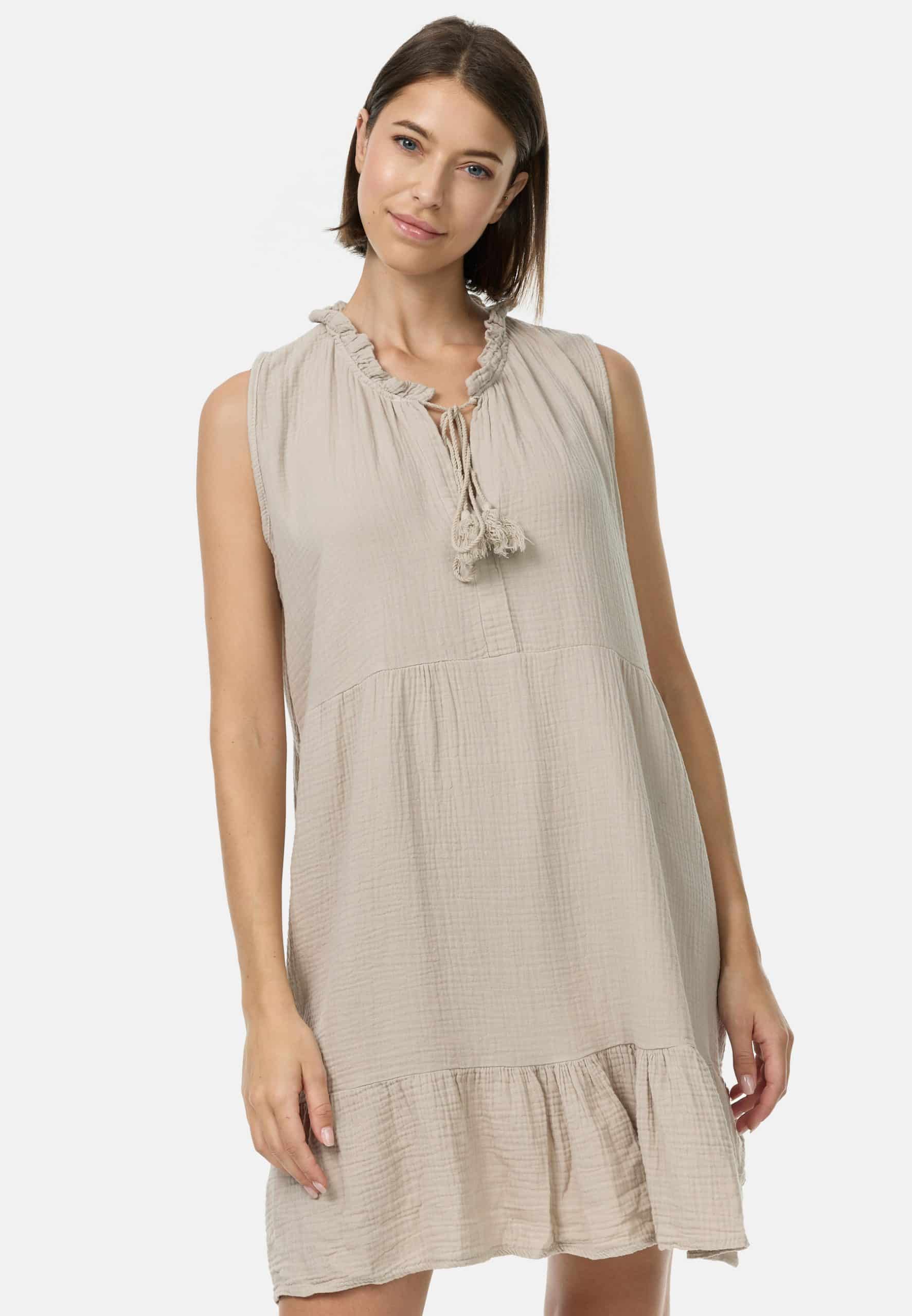 PM SELECTED Damen Ärmelloses Musselin Minikleid in Einheitsgröße PM49