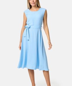 PM SELECTED Damen Ärmelloses Sommerkleid Dress mit Bindeband in Einheitsgröße PM26