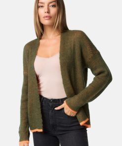 PM SELECTED Damen Auffallende Strickjacke Cardigan in Kontrastfarben in Einheitsgröße PM75