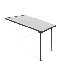 Palram Canopia Feria Terrassenüberdachung anthrazit 307x295x260-305 in cm (LxBxH)