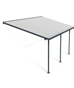 Palram Canopia Feria Terrassenüberdachung anthrazit 546x295x260-305 in cm (LxBxH)