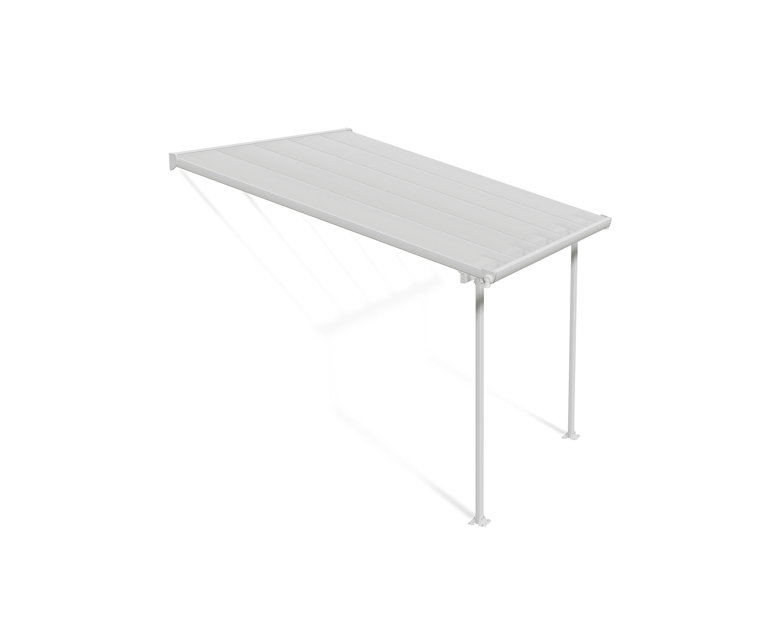 Palram Canopia Feria Terrassenüberdachung weiß 305x298x260-305 in cm (LxBxH)